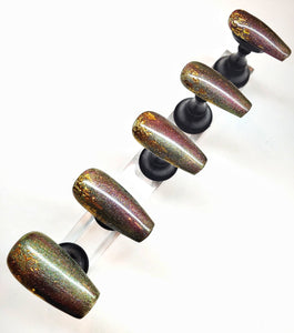 Cat Eye Press On Nails (long coffin)