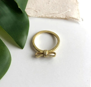 Wrapped Bow Gold Ring